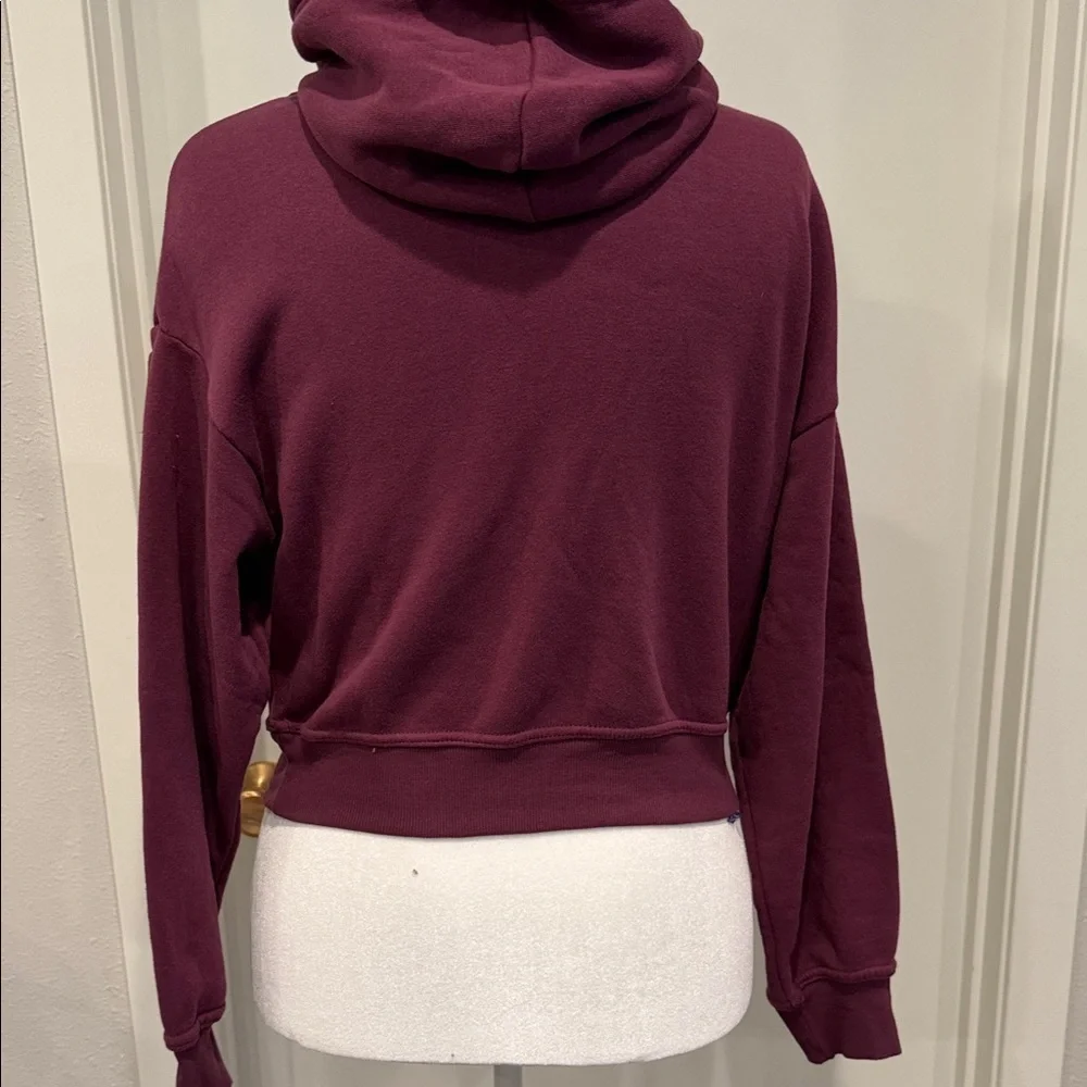 Grayson Threads AC/DC Hoodie Maroon Graphic Pullover Small Rock Band Sweatshirt